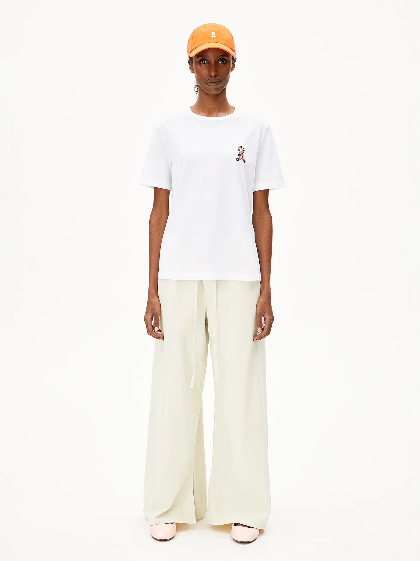 ARMEDANGELS | T-Shirt LUALAA FLOWER | weiss